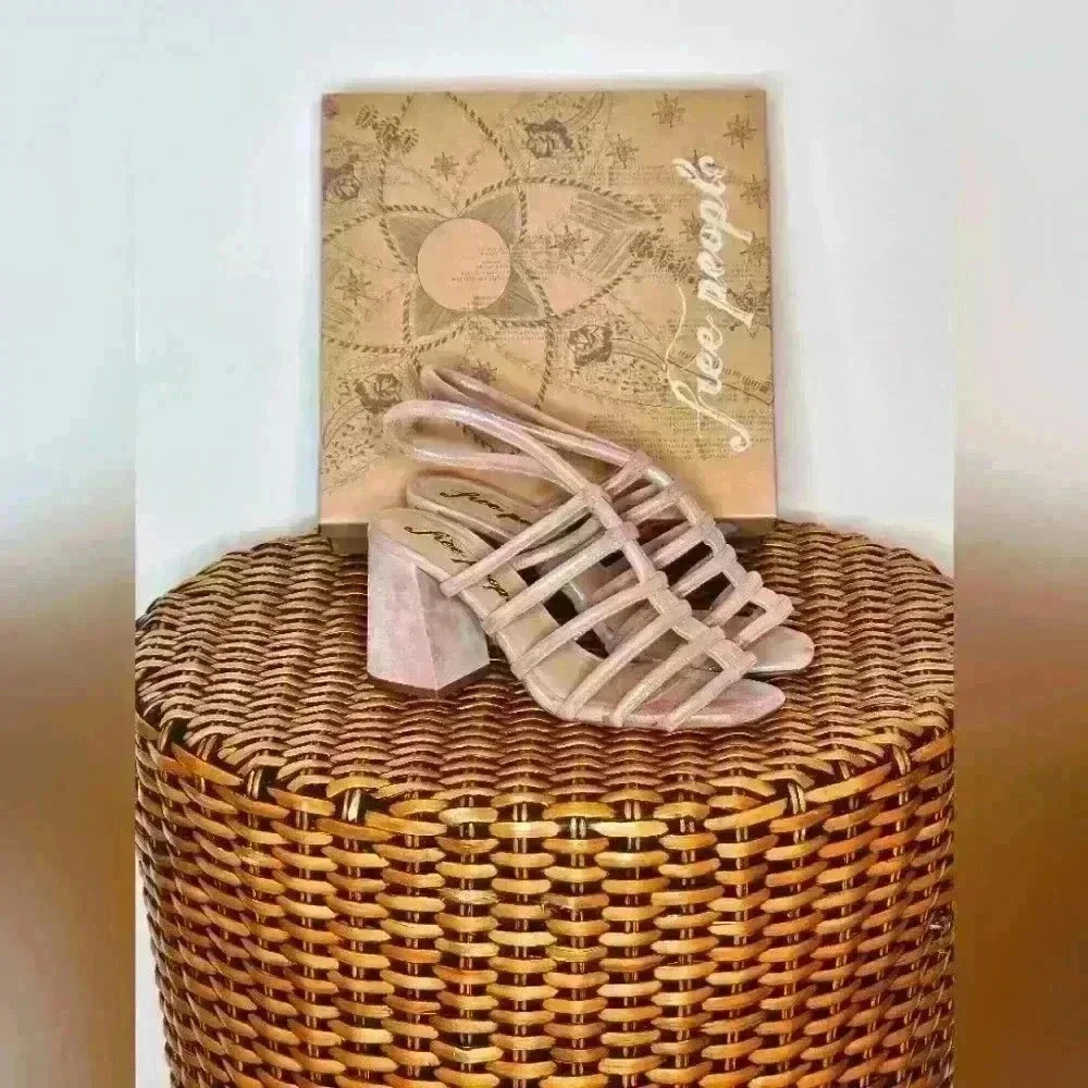 Free People Tan Heeled Sandals